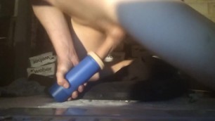 Young Guy Fucking Toy for Male Big Cumshot on Webcam