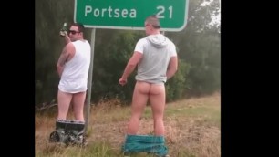 Pissing Guy and his Hot Ass in Public