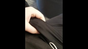 Stoking my Dick Sitting in School