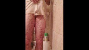 Hairy Boy Shower Wedgie Fun :)