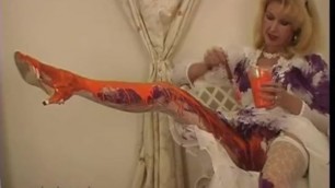 PAINTING, WRECKING AND RIPPING a WEDDING GOWN