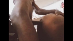Soft Phat Ass Ebony Squirting taking Dick