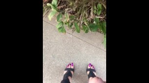 Perfect_Arch_Queen- Cum on High Heels and Long Toenails in Public