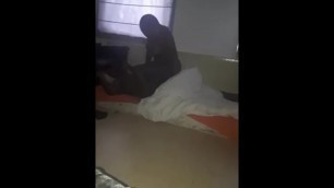 Black Couple Fucking well Friend is Watching