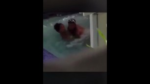 Lookalike of Belgian Singer Hamza Sextape Fuck in a Pool