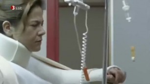 Shoulder Spica Neck Brace Woman in Hospital