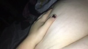 Chubby Teen Slaps her Big Ass Hard and Moans