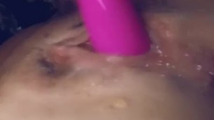 Squirting all over my Pink Vibrator