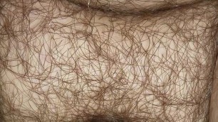 Small hairy cock leaking while riding a toy
