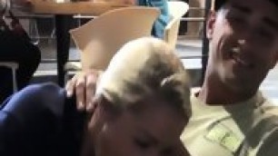 Hot Young Blonde Wants To Fuck In A Cafe