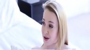 Guy Busted Teen Alexia Fucking A Big Toy And Fucked In Bed