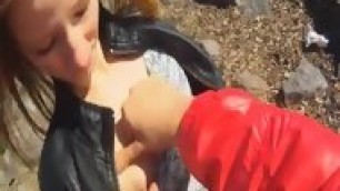 Dude Records His Casual Sex By The Beach With This Sexy Teen